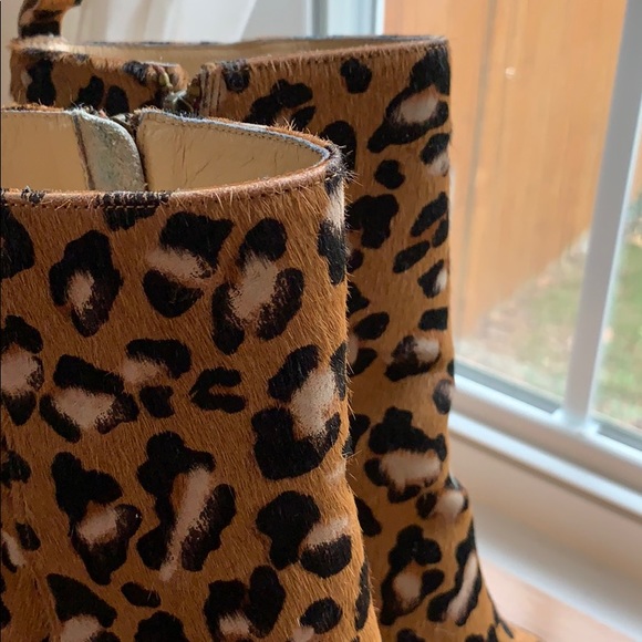 Farylrobin Leopard Calf Hair Boots - Size 10 - Picture 3 of 8